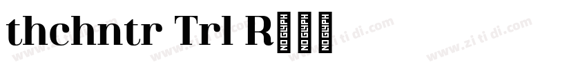 Athachantr Trial Re字体转换
